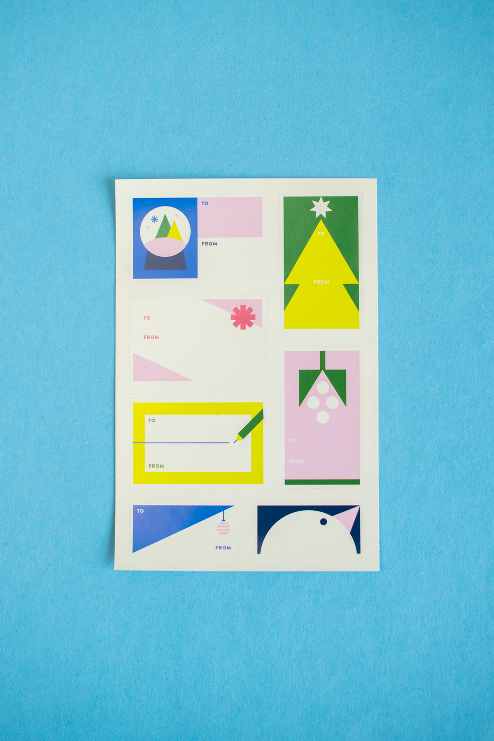 Recess : Sticker Sheet : Holiday Christmas Gift Tags