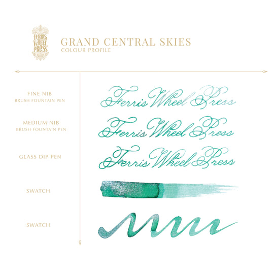 Ferris Wheel Press : 38ml Ink : Grand Central Skies