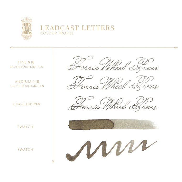 Ferris Wheel Press : Leadcast Letters