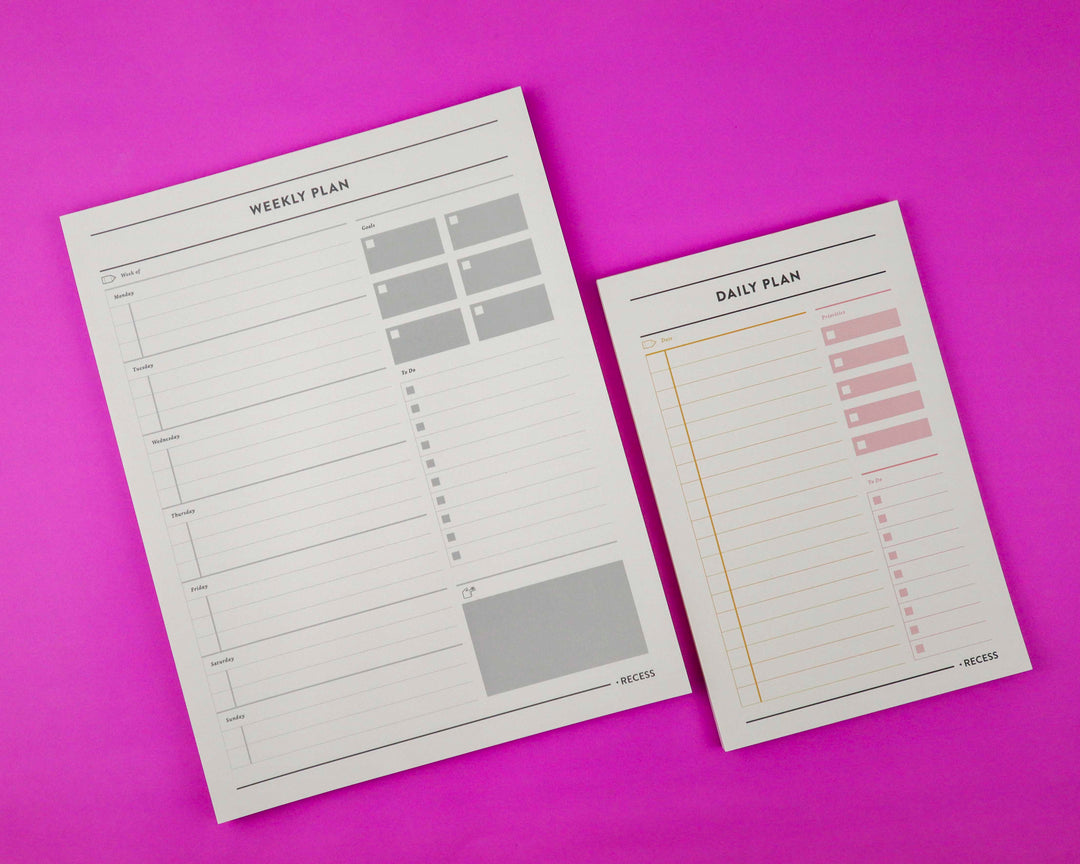 Recess : Daily Planner Pad