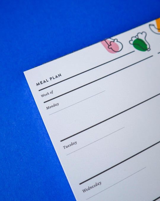 Recess : Meal Planner Pad