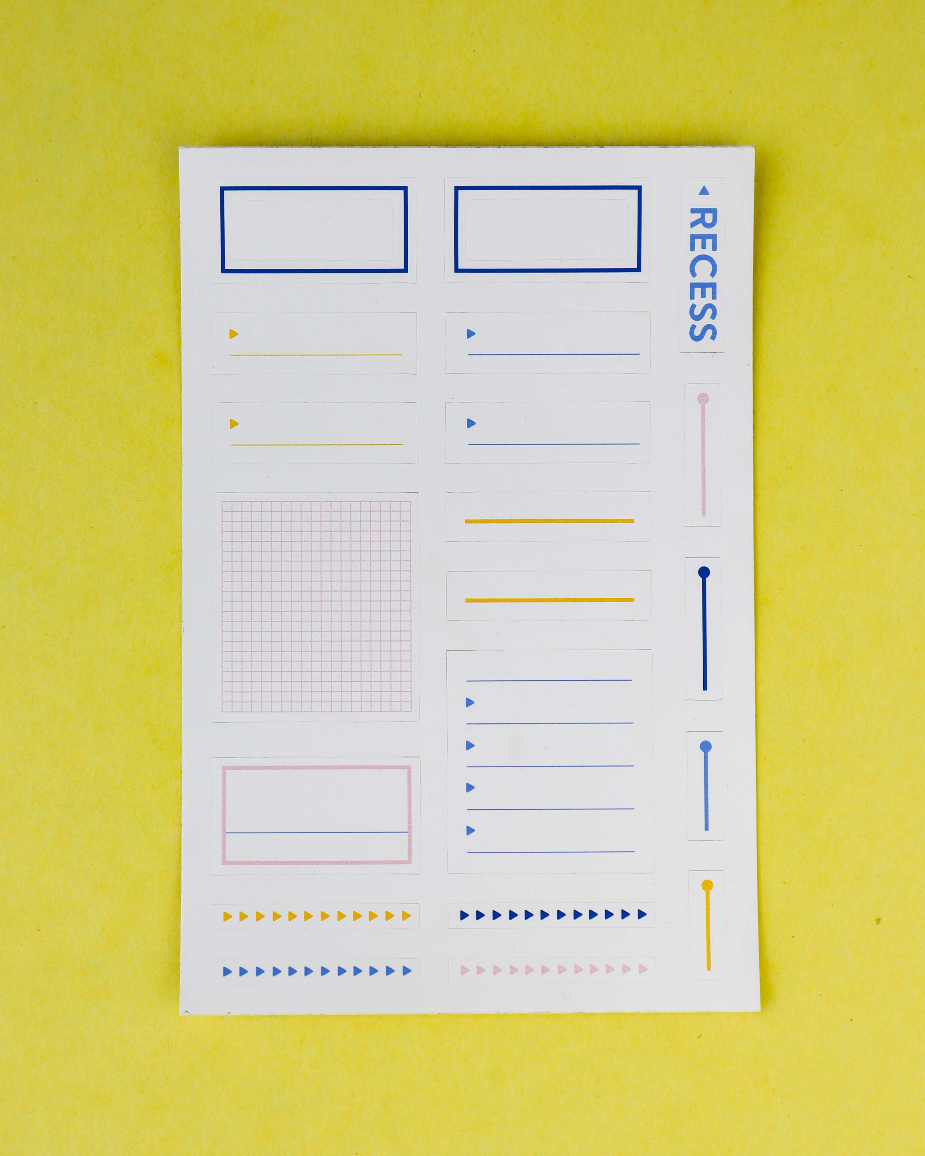 Recess : Sticker Sheet : Planner Guides – Recess Shop