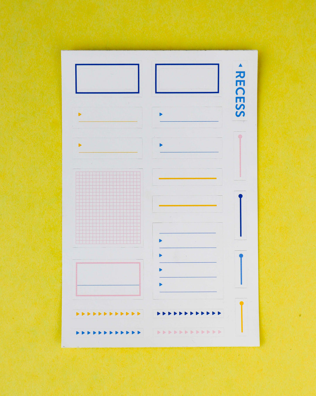 Recess : Sticker Sheet : Planner Guides