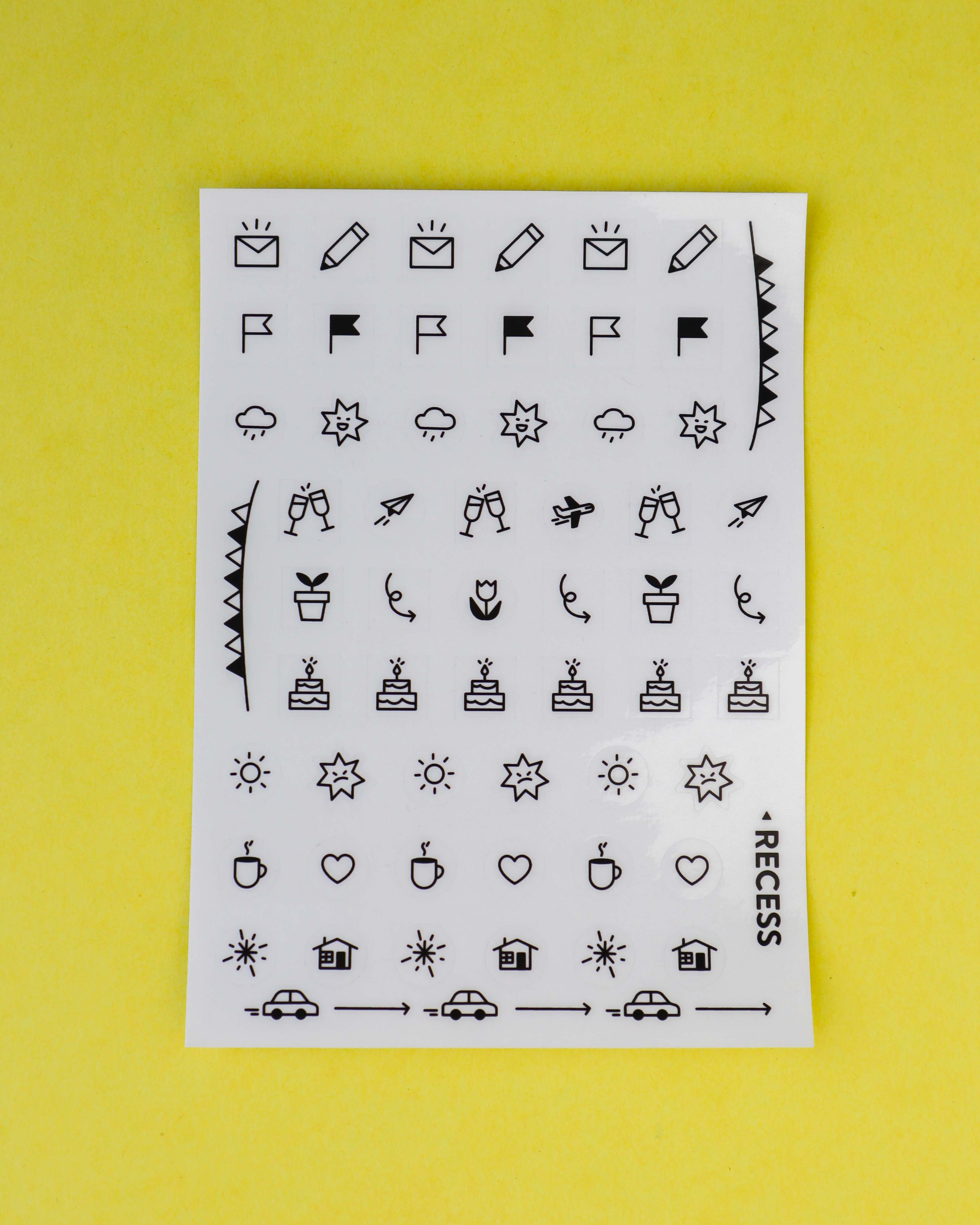 Recess : Sticker Sheet : Transparent Calendar Icons – Recess Shop
