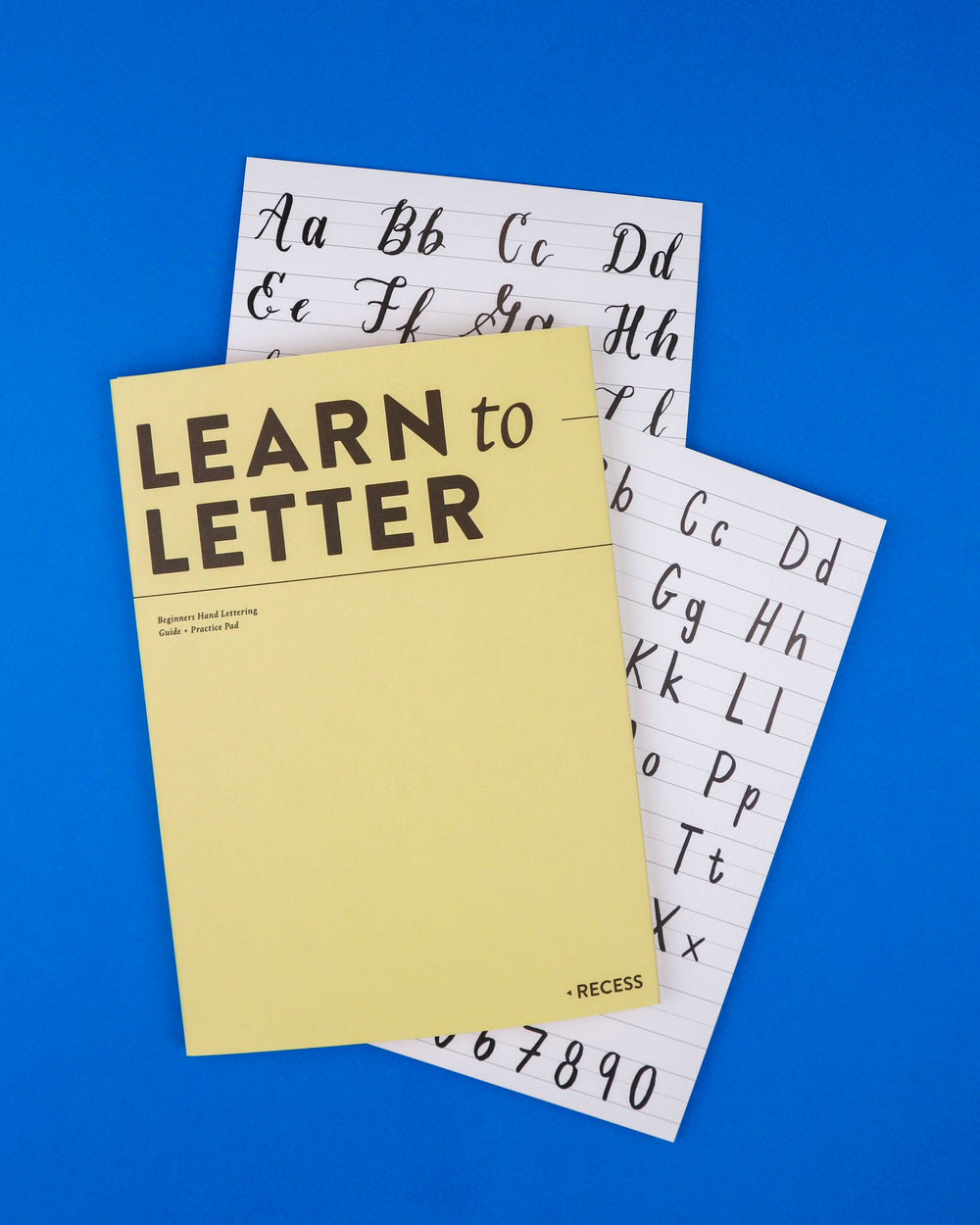 Recess : Learn to Letter : Beginner's Hand Lettering Guide + Practice Pad