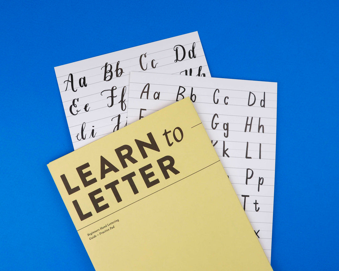Recess : Learn to Letter : Beginner's Hand Lettering Guide + Practice Pad