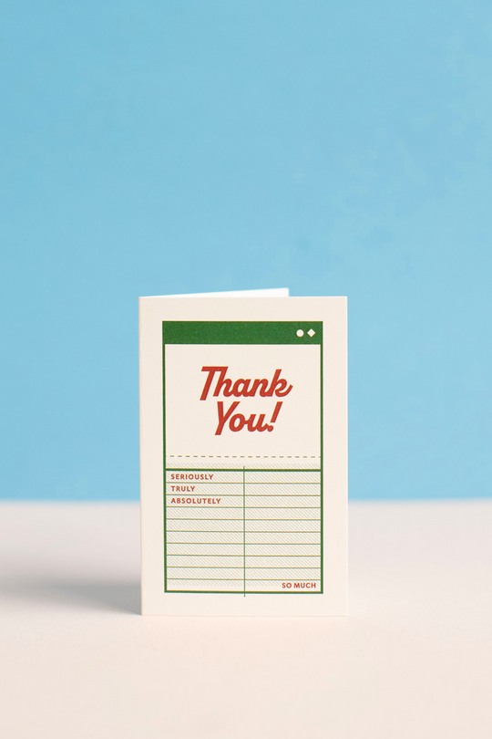 Recess : Cards : Vintage Mini : Thank you!