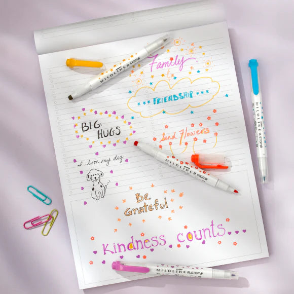 Zebra : Mildliner Double Ended : Stamp Tip
