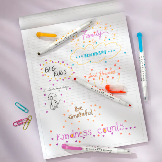 Zebra : Mildliner Double Ended : Stamp Tip