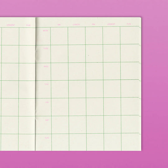 Rissotto Studio : Quaderno No. 2 : Week Planner