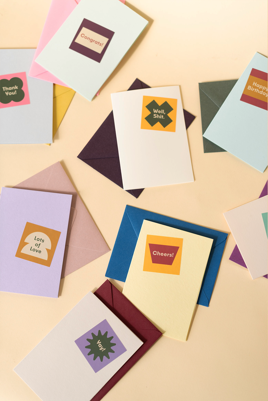 Recess: Cards : Colour Block : Yay!