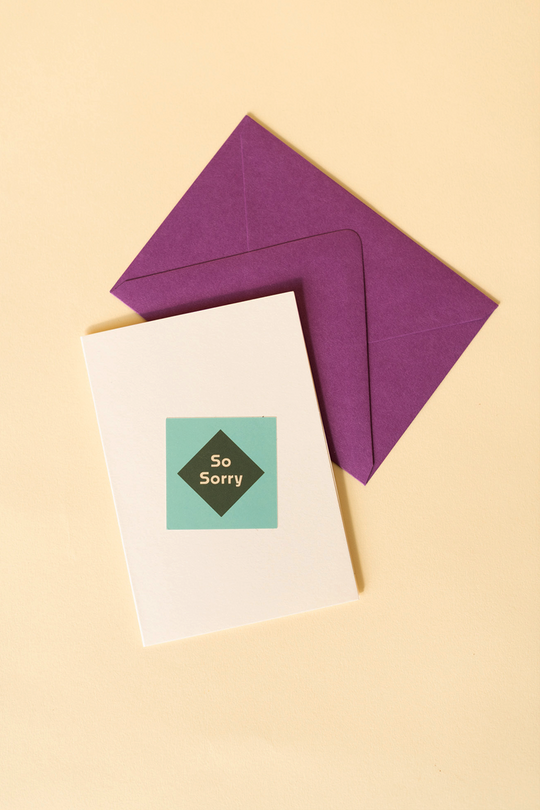 Recess: Cards : Colour Block : So Sorry