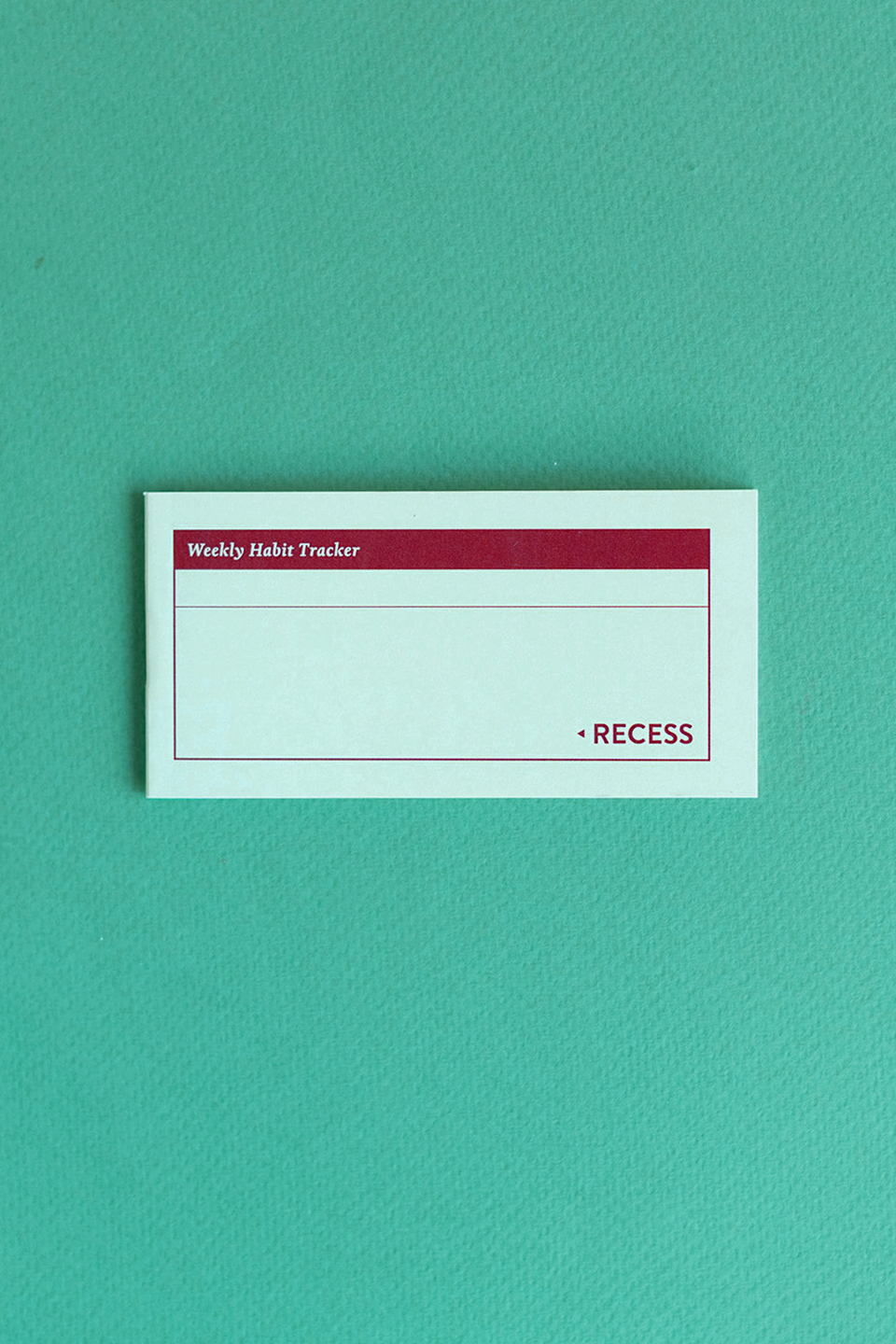 Recess : Habit Tracker Mini Booklet