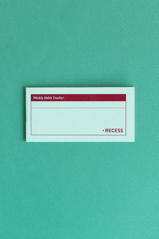 Recess : Habit Tracker Mini Booklet