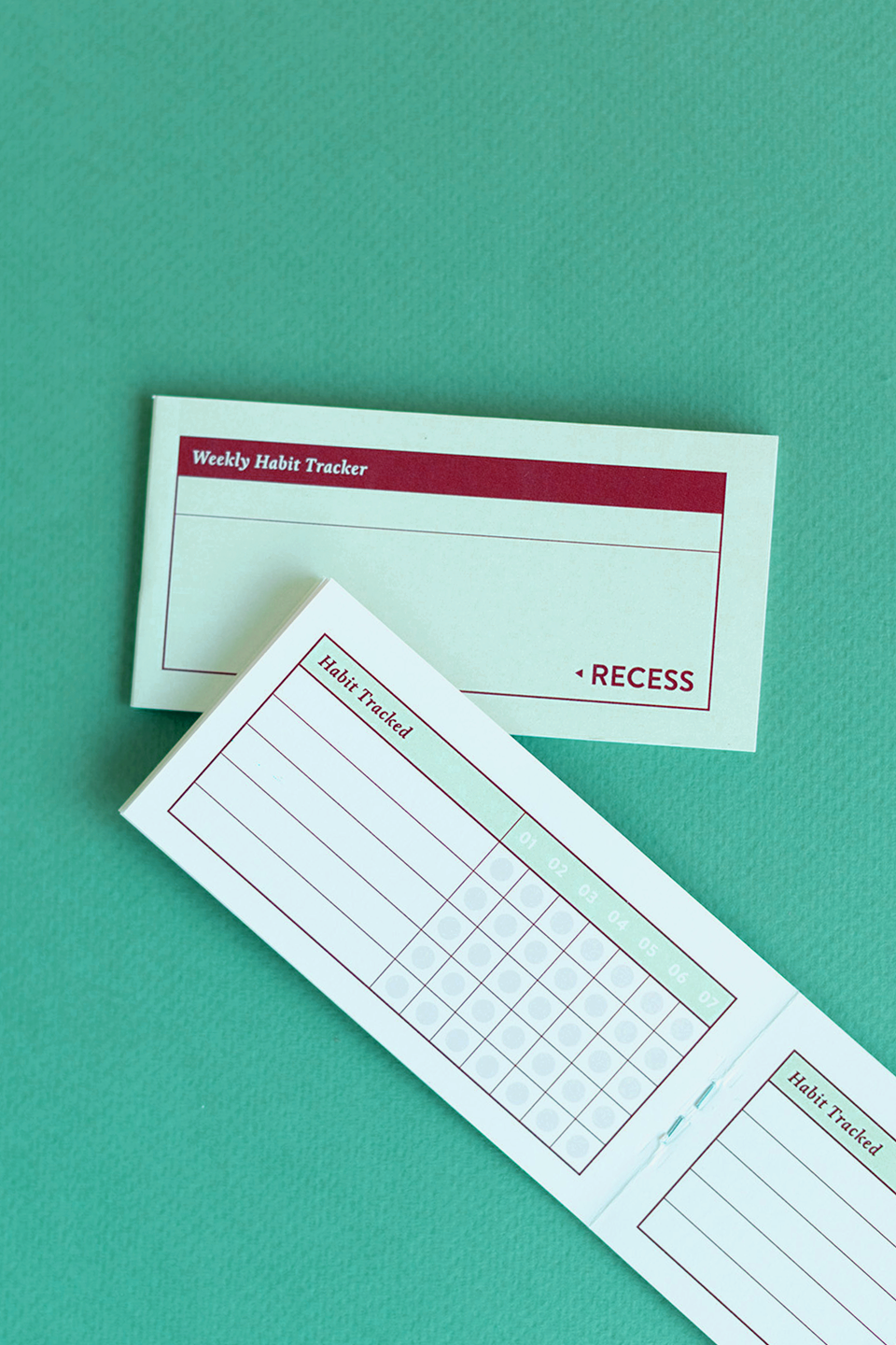 Recess : Habit Tracker Mini Booklet