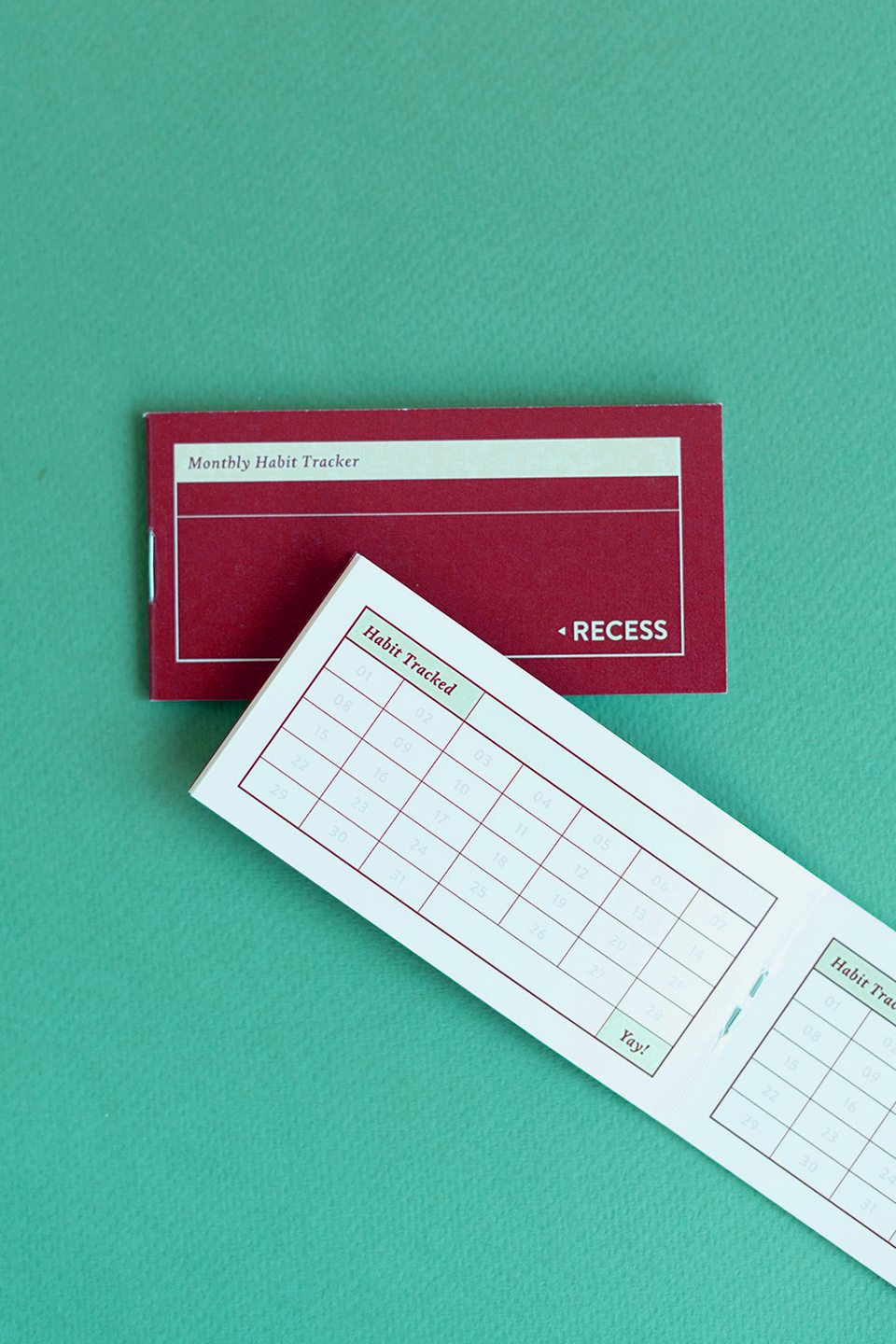 Recess : Habit Tracker Mini Booklet