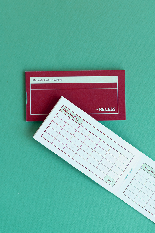 Recess : Habit Tracker Mini Booklet