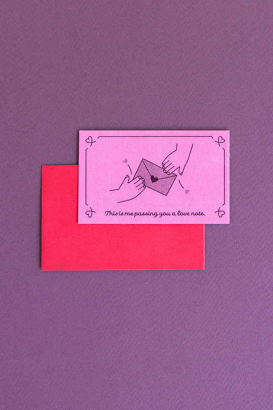 Recess : Valentine's Mini Note Card