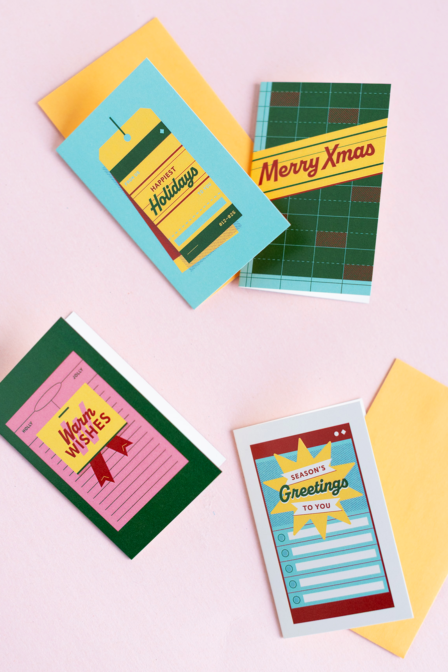 Recess : Cards : Vintage Mini : Holiday : Warm Wishes