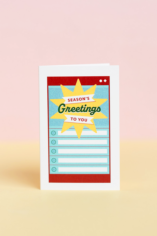 Recess : Cards : Vintage Mini : Holiday : Season's Greetings
