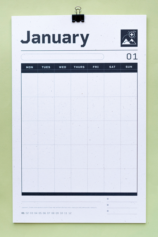 Recess : Undated Calendar : Strange Year