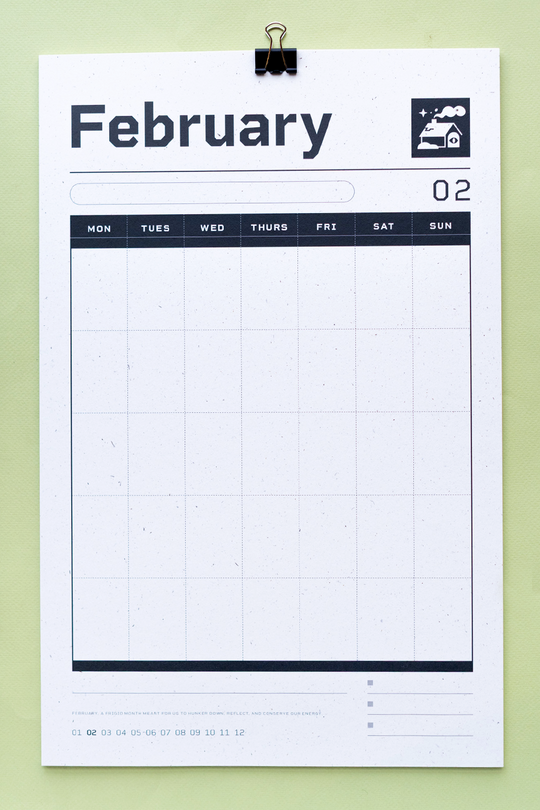 Recess : Undated Calendar : Strange Year