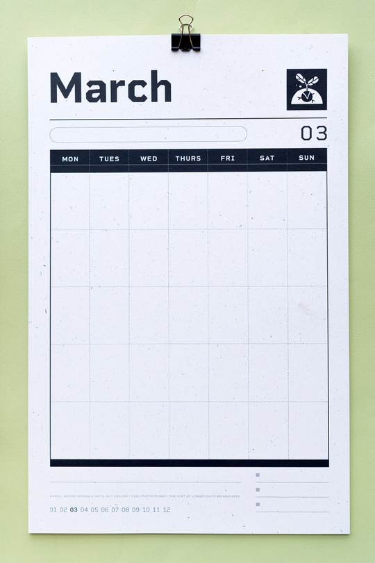 Recess : Undated Calendar : Strange Year