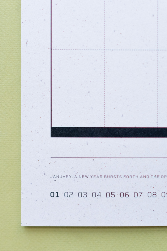 Recess : Undated Calendar : Strange Year