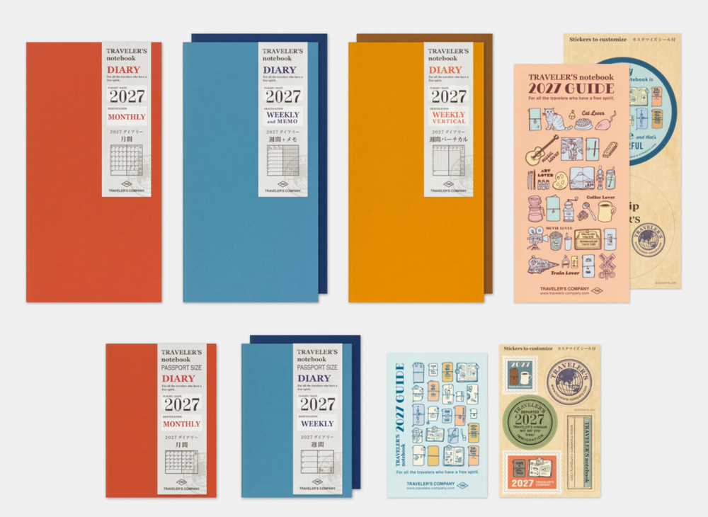 Traveler's Notebook : 2027 Inserts