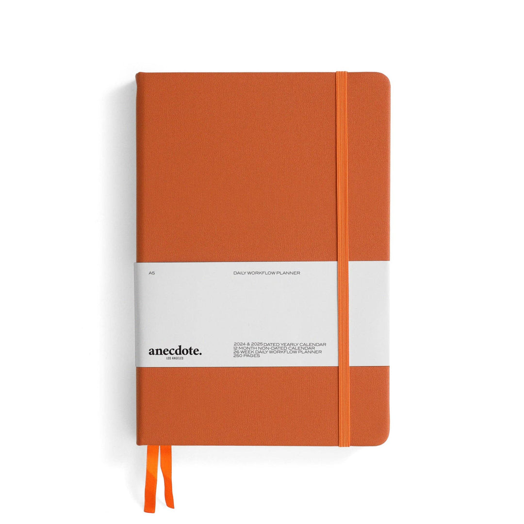 Anecdote : The Daily Planner - Hardcover with Library Buckram Cover