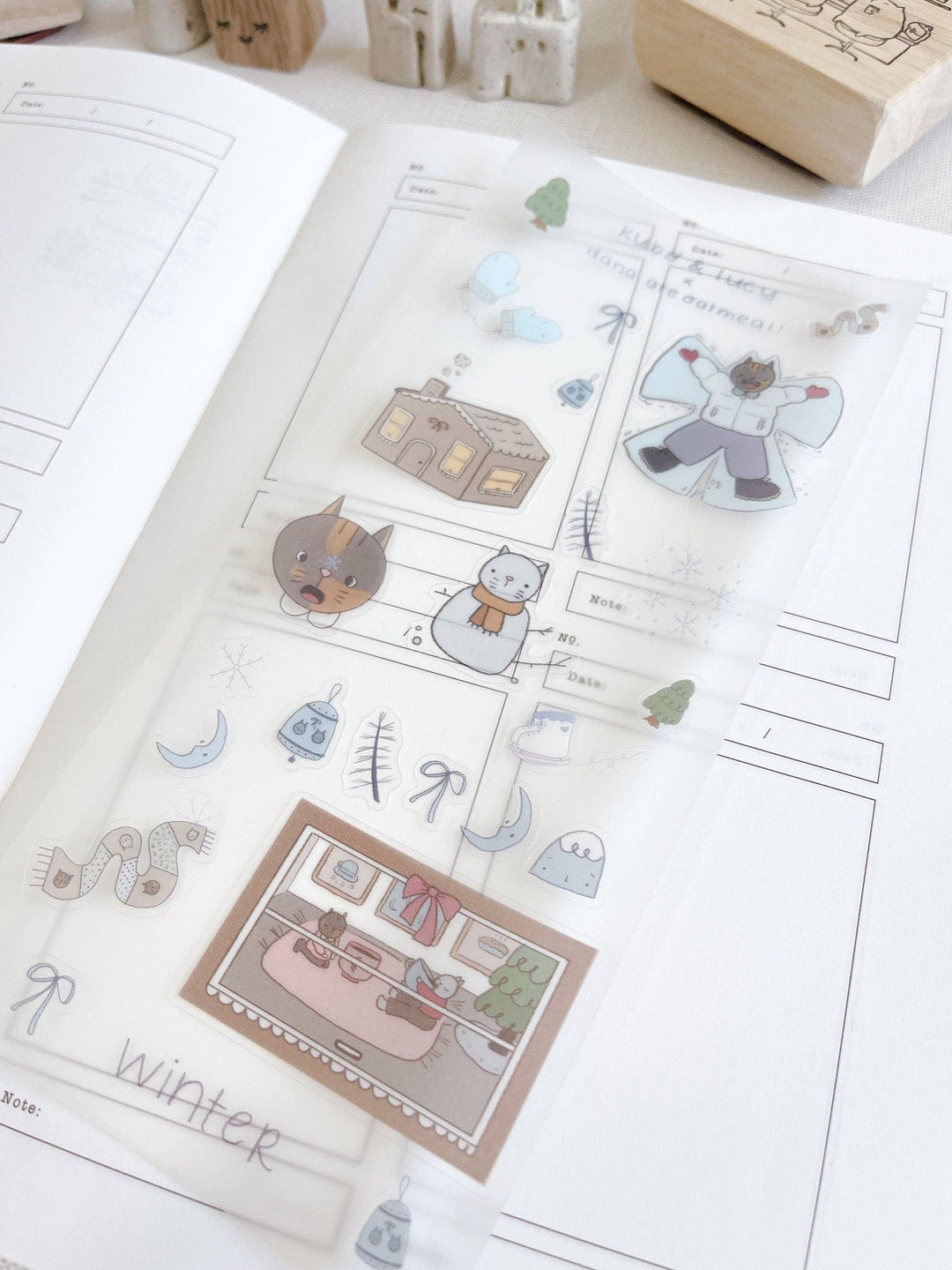 Kuboandlucy x Dana Ate Oatmeal : Four Seasons Sticker Sheet