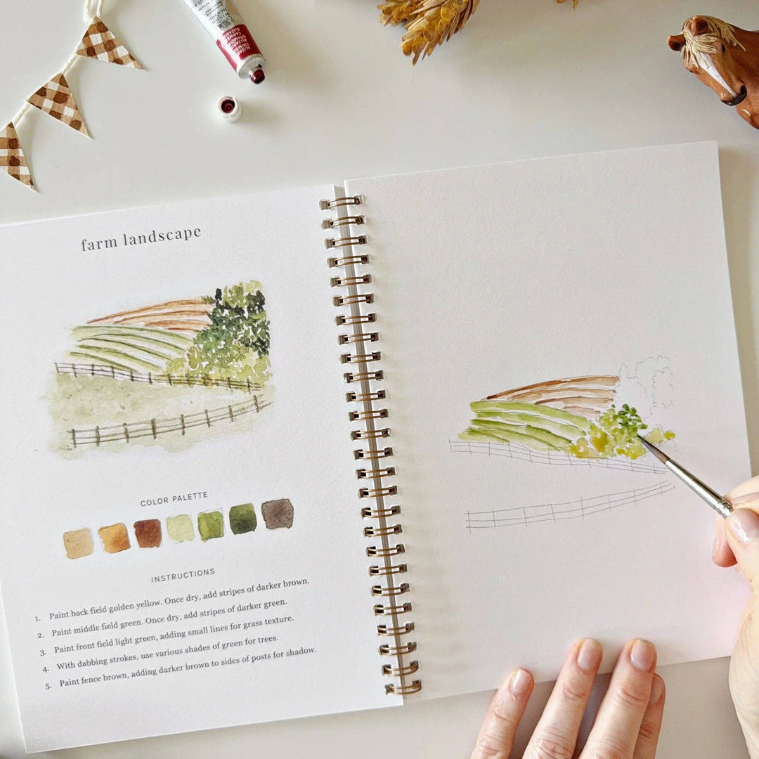 Emily Lex : Farm watercolour workbook
