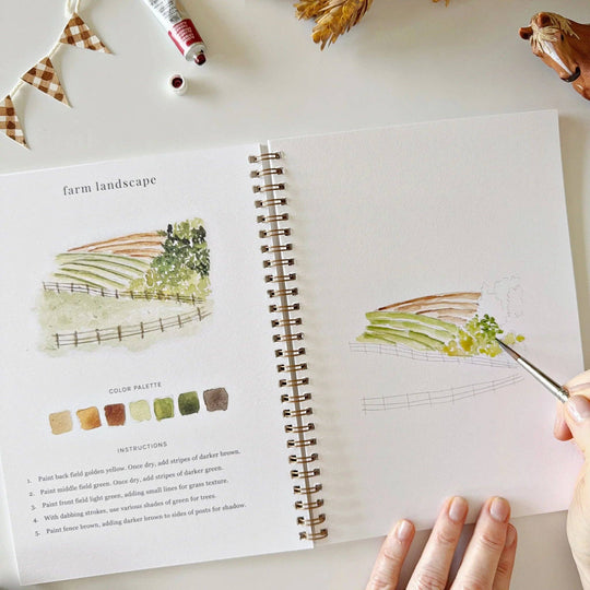 Emily Lex : Farm watercolour workbook