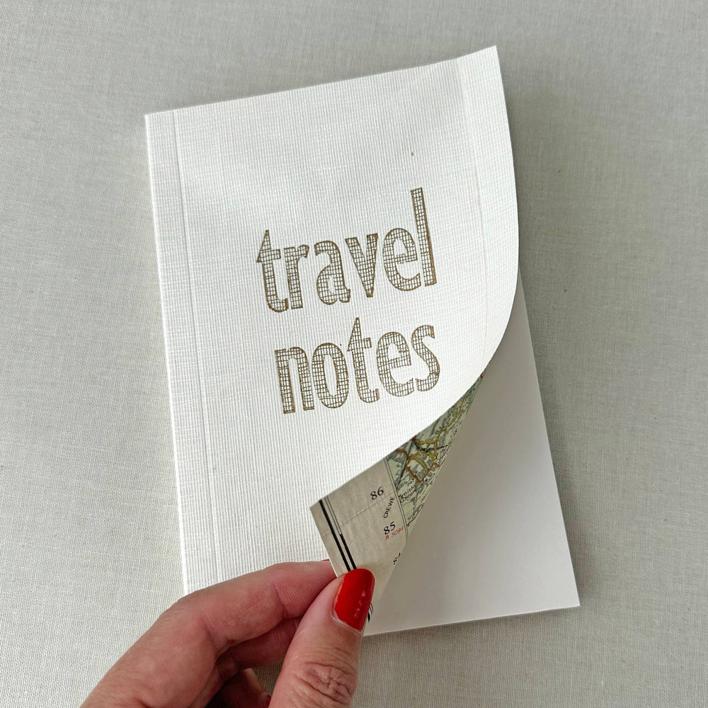 Sukie : Travel Notes Book Linen Map Cover