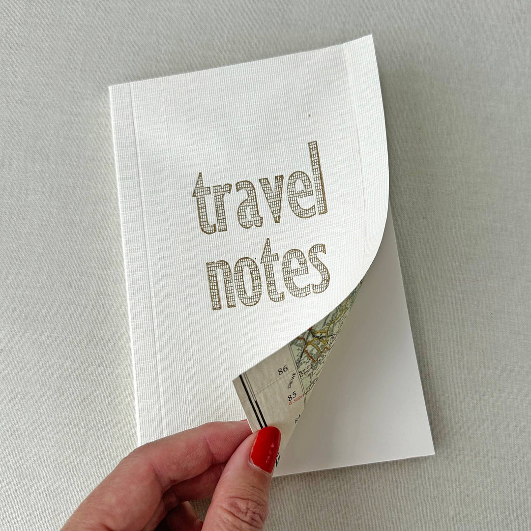 Sukie : Travel Notes Book Linen Map Cover