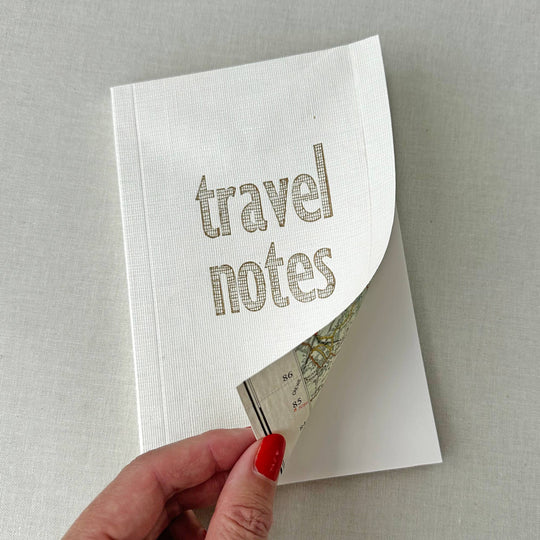 Sukie : Travel Notes Book Linen Map Cover