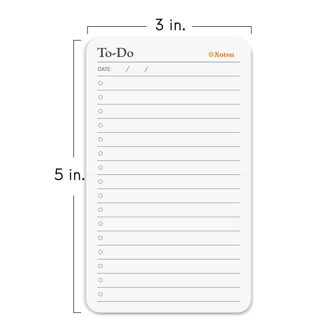 Notsu : To Do List Note Cards : 3x5