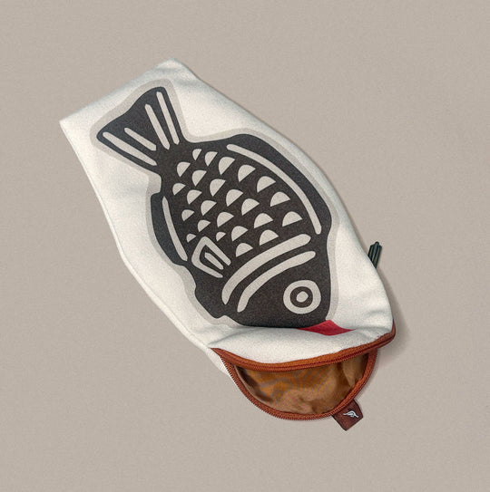 Maivan Goodies Co. : Soy Fish Canvas Zipper Pouch/Pencil Case