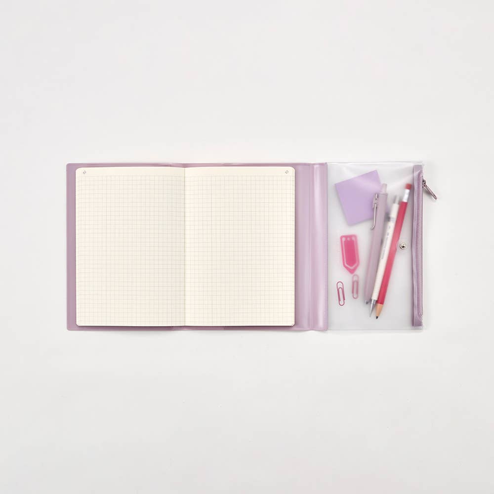 Isshoni : NoteBook Cover with Pen Case : A5