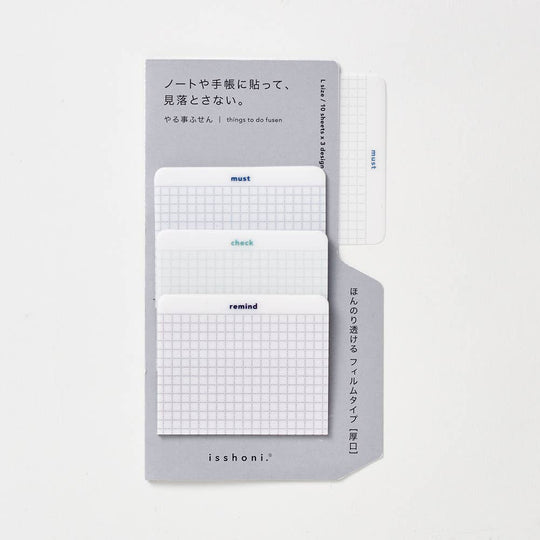 Isshoni : To Do Sticky Notes Film L BL