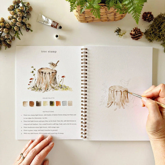 Emily Lex : Woodland watercolour workbook