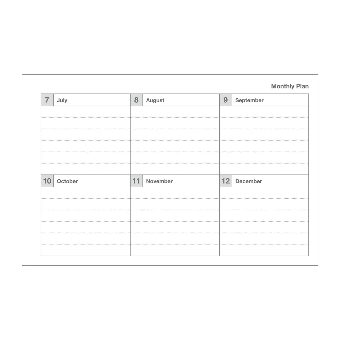 Mark's : Pocket Size Weekly Planner Undated 58 Weeks Dayfree