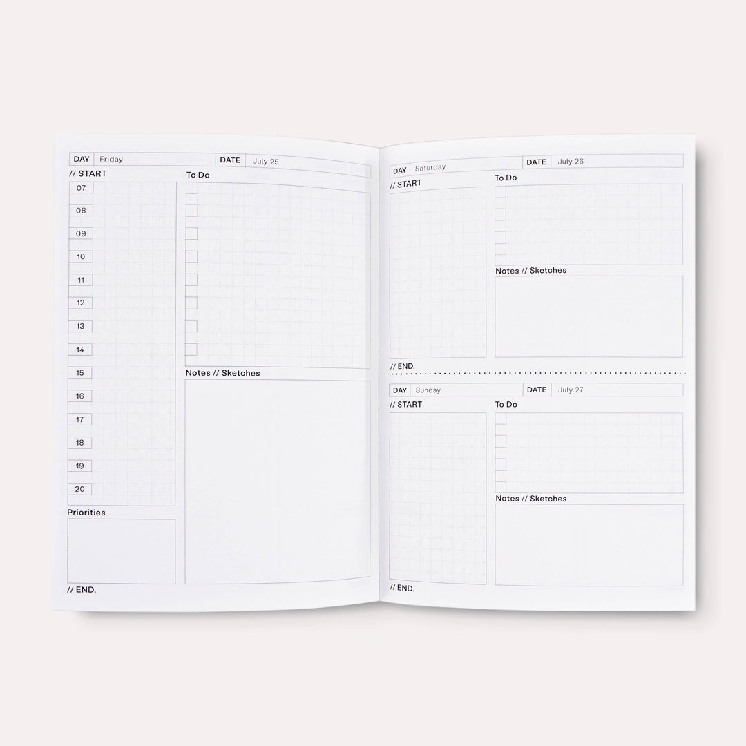 The Completist : Beams Undated Daily Planner Book