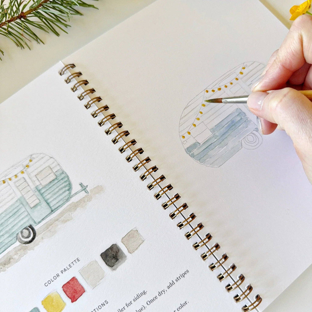 Emily Lex : Camping watercolour workbook