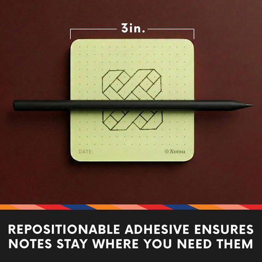 Notsu : Sticky Notes 4pk : Dot Grid