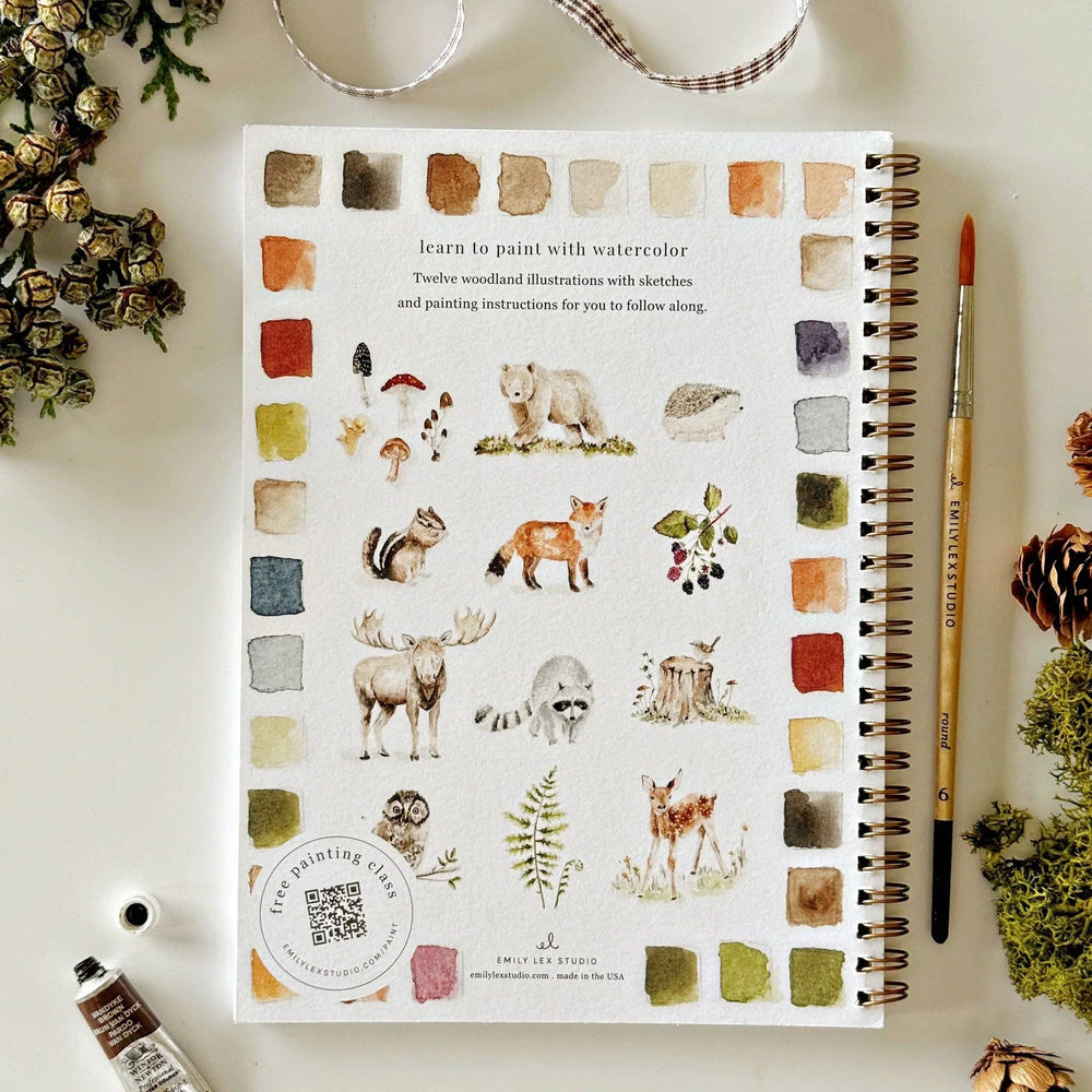 Emily Lex : Woodland watercolour workbook