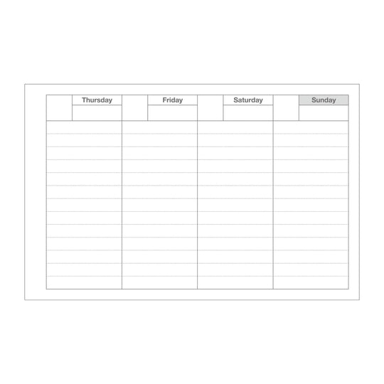 Mark's : Pocket Size Weekly Planner Undated 58 Weeks Dayfree