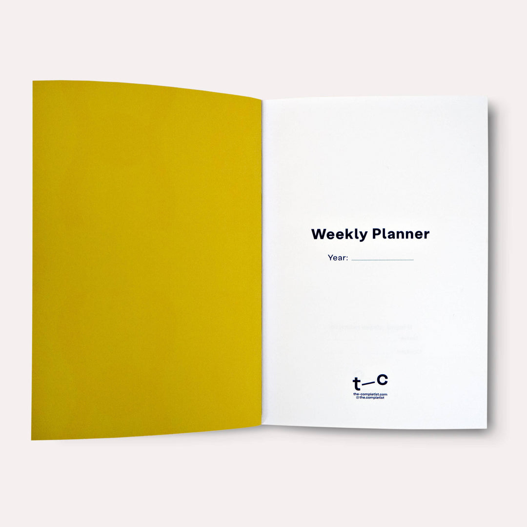 The Completist : Casetta Undated Weekly Planner Book
