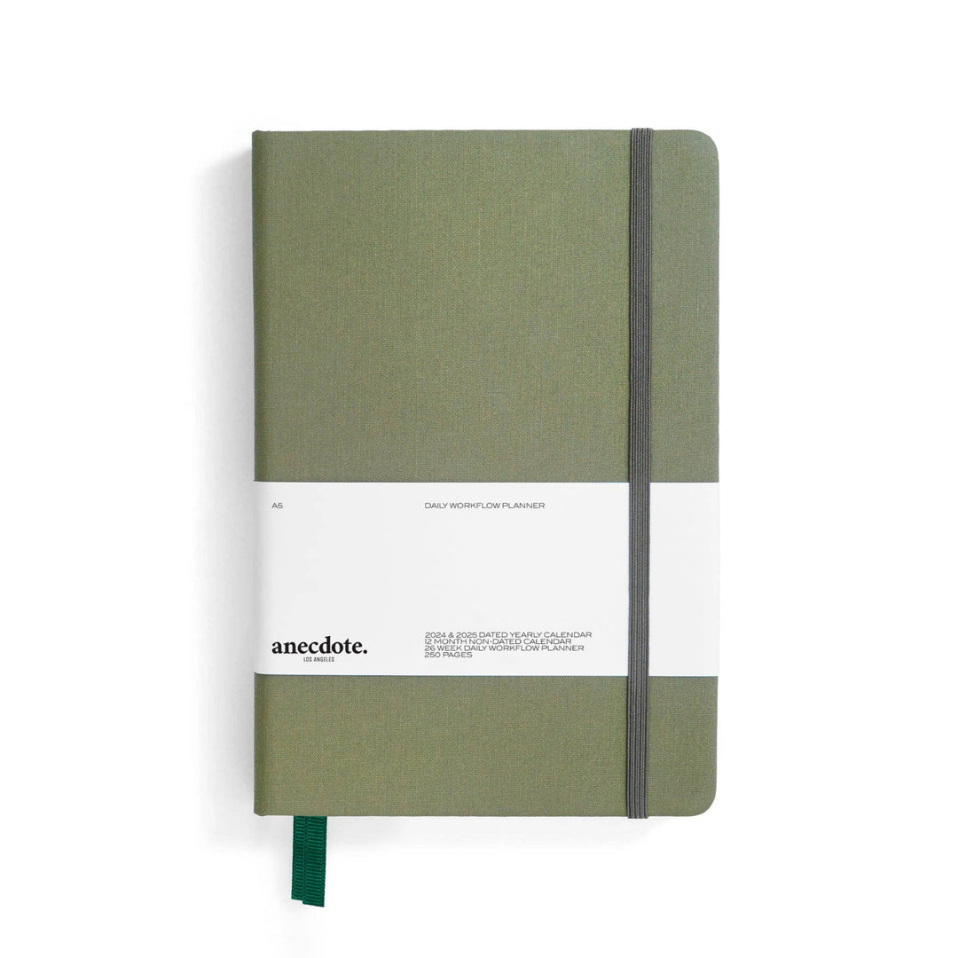 Anecdote : The Daily Planner - Hardcover with Library Buckram Cover