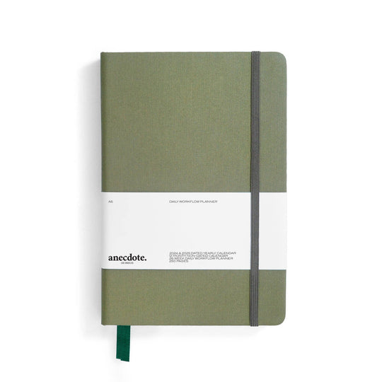 Anecdote : The Daily Planner - Hardcover with Library Buckram Cover